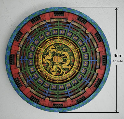 Fridge megnet of the Qianqiu Pavilion caisson ceiling, similar to the celling in Balck Myth:Wukong