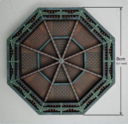 Fridge megnet of The Yingxian Wooden Pagoda Caisson ceiling, one of the filming locations for Balck Myth:Wukong